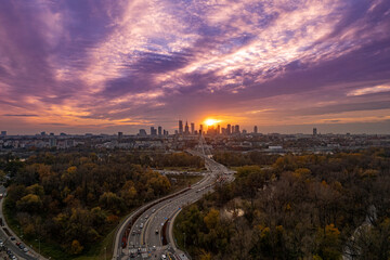Warszawa © Drone in Warsaw