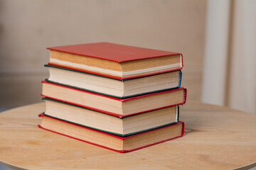 stack of old books