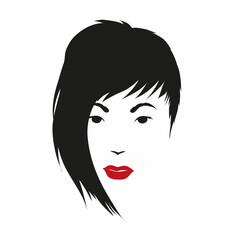 Fashion silhouette woman style, vector illustration 