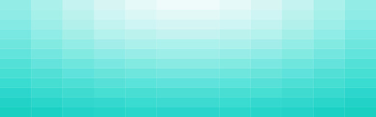 Fototapeta premium Abstract white and sea green gradient rectangle mosaic banner background. Vector illustration.