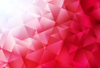 Fototapeta premium Light Red vector polygonal pattern.