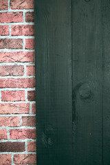 doors made of old boards, damaged by worms