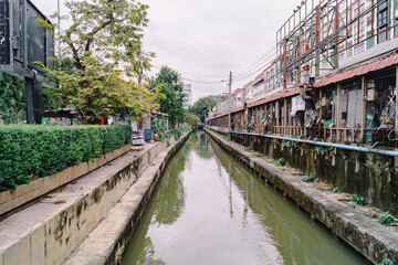 Fototapeta na wymiar Canaux de Bangkok