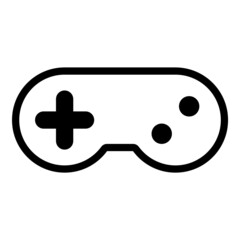 Gamepad Flat Icon Isolated On White Background