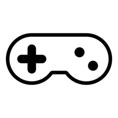 Gamepad Flat Icon Isolated On White Background