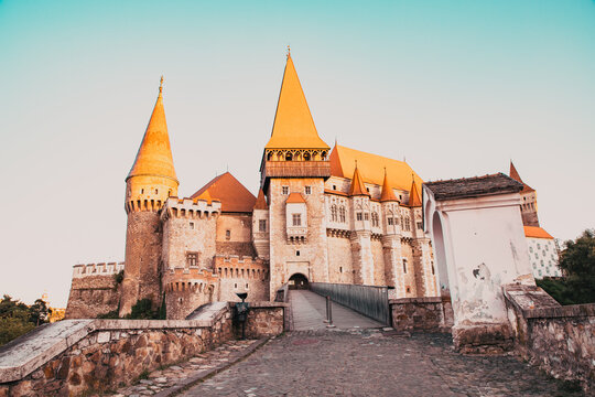 hunedoara Castle, also known a Corvin Castle or Hunyadi Castle, is a Gothic-Renaissance castle in Hunedoara, Romania. One of the largest castles in Europe.
