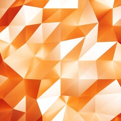 Abstract orange low poly triangle geometric background. 3d rendering.	