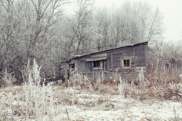 Nightmare frightening horrible abandoned house.