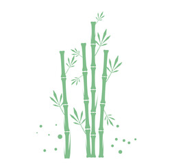 Bamboo Plant Illustration icon
