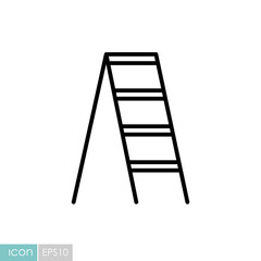 Garden stairs, stepladder vector icon
