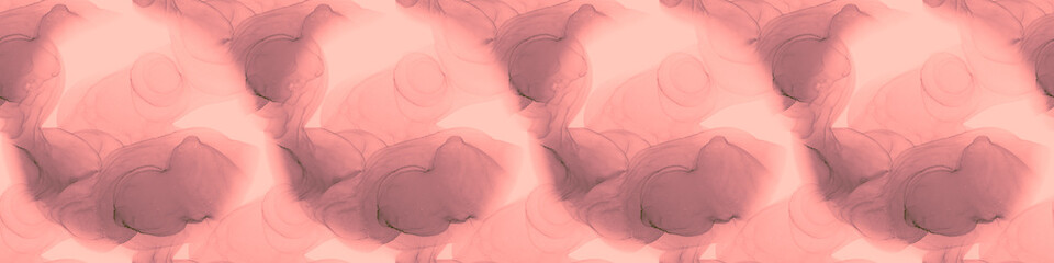 Rose Marble Foiling. Natural Brush Pattern. Pink