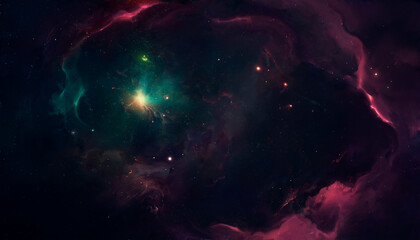 Nebula on a background of outer space
