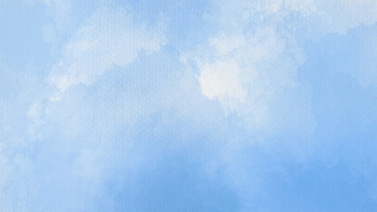 Fototapeta premium Hand painted blue color with watercolor texture abstract background 