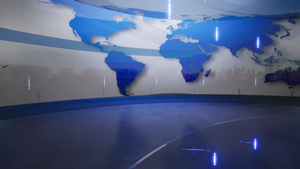 World Map Background. 3d rendering