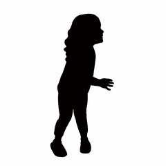 a girl body silhouette vector