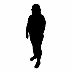 a woman body silhouette vector