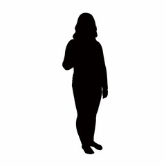 a woman body silhouette vector