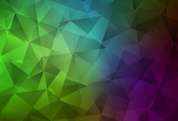 Fototapeta premium Light Pink, Green vector abstract mosaic pattern.