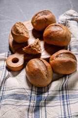 rye bread on the table