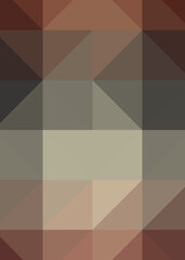 Fototapeta premium Abstract color Low-Polygones Generative Art background illustration