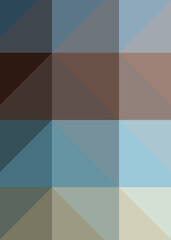 Obraz premium Abstract color Low-Polygones Generative Art background illustration