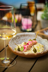 luxury dinner in the restaurant