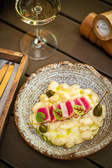 luxury dinner in the restaurant