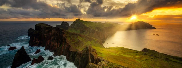 Fototapeten Landschaft der Insel Madeira - Ponta de sao Lourenco - Panorama © Piotr Krzeslak