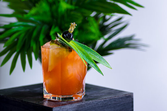 A classic Jungle Bird Cocktail