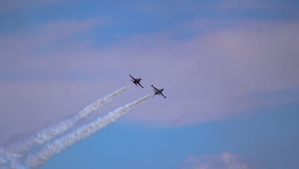 airplane in formation