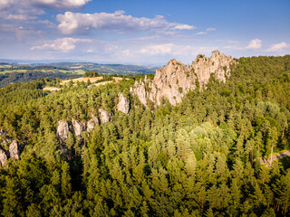 Obraz premium view of the mountains Hrubá Skála 