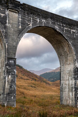 Fototapeta na wymiar Glenfinnan viaduct in the Scottish Highlands
