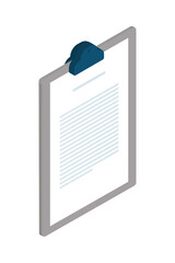 clipboard with document icon
