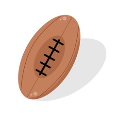 Vector illustration of a rugby ball for sport, suitable for sports advertising