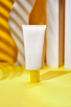 Sunscreen Skincare Make-up Stick Tube Beauty Product Photo Sunny Tropical Vibes