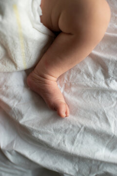 Detail of Leg and Foot of Newborn Baby