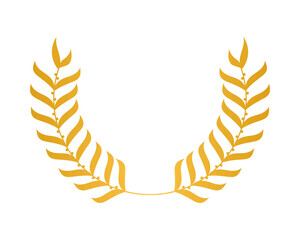 golden leaves wreath design