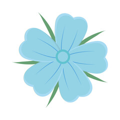 blue flower icon