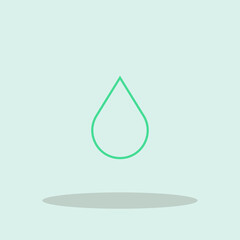 Drop vector icon illustration sign