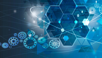 Innovation Computer Data Business Technology future connection Marketing concept Background