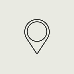 Location vector icon illustration sign
