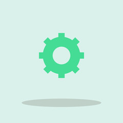 Settings gear vector icon illustration sign