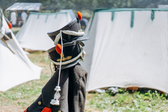 Elements of clothing soldier of the French Revolution