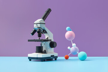 Scientific microscope and molecule