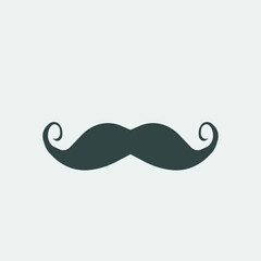 mustache vector icon illustration sign 