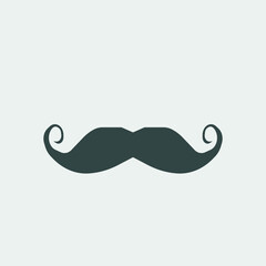 mustache vector icon illustration sign 