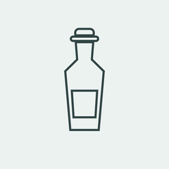 wine bottle vector icon illustration sign 