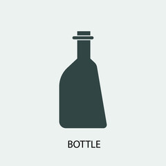 Bottle vector icon illustration sign