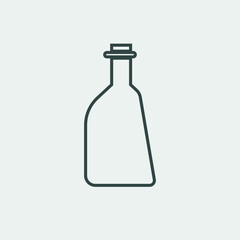 Bottle vector icon illustration sign
