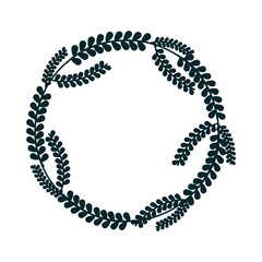 decorative leaves wreath